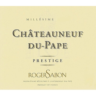 Roger Sabon Chateauneuf-du-Pape Cuvee Prestige 2012 (6x150cl)