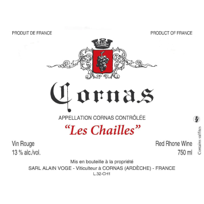 Alain Voge Cornas Les Chailles 2021 (6x75cl)