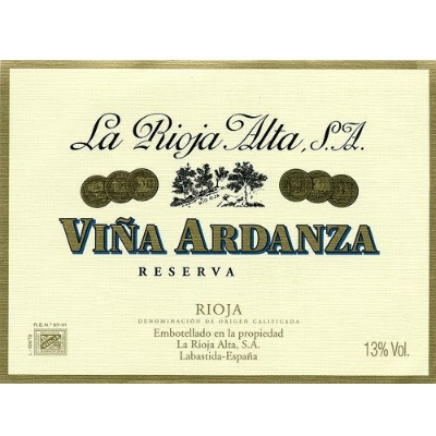 La Rioja Alta Vina Ardanza Rioja Reserva 2010 (12x75cl)