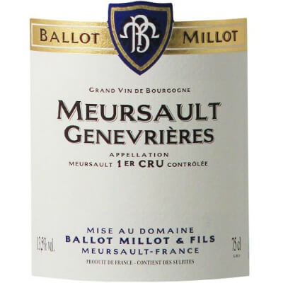 Ballot Millot Meursault 1er Cru Genevrieres 2021 (3x75cl)