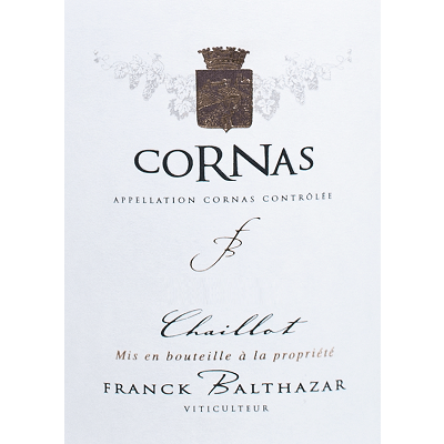 Franck Balthazar Cornas Chaillot 2018 (1x75cl)