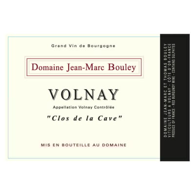 Jean-Marc Bouley Volnay Clos de la Cave 2018 (1x75cl)