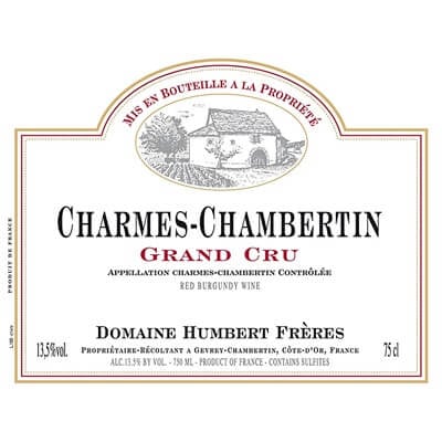 Humbert Freres Charmes-Chambertin Grand Cru 2021 (6x75cl)