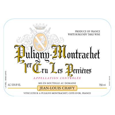 Jean Louis Chavy Puligny-Montrachet 1er Cru Perrieres 2018 (1x75cl)