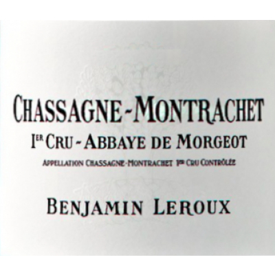 Benjamin Leroux Chassagne-Montrachet 1er Cru Abbaye Morgeot 2020 (6x75cl)