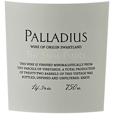 Sadie Family Palladius 2022 (6x75cl)
