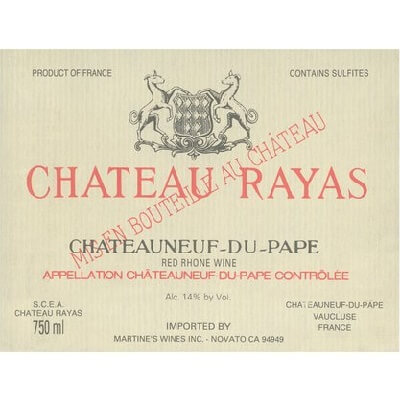 Rayas Chateauneuf-du-Pape 2000 (6x75cl)