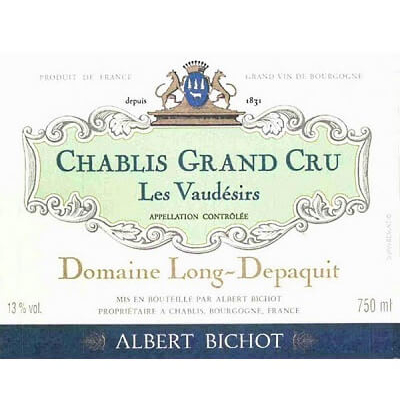 Albert Bichot Domaine Long-Depaquit Chablis Grand Cru Les Vaudesirs 2020 (6x75cl)