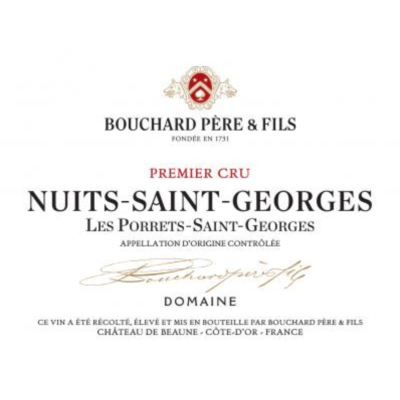 Bouchard Pere et Fils Nuits-Saint-Georges 1er Cru Les Porrets Saint Georges 2022 (6x75cl)