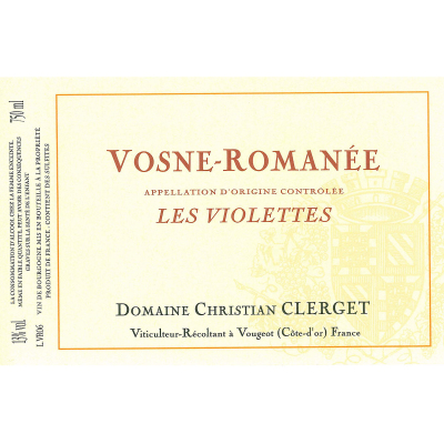 Christian Clerget Vosne-Romanee Les Violettes 2022 (12x75cl)