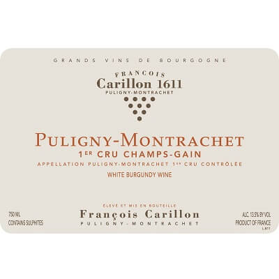 Francois Carillon Puligny-Montrachet 1er Cru Champs-Gain 2019 (6x75cl)