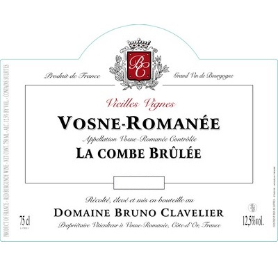 Bruno Clavelier Vosne-Romanee La Combe Brulee 2015 (12x75cl)