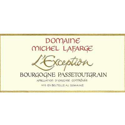 Michel Lafarge Bourgogne Passetoutgrains L'Exception 2021 (12x75cl)