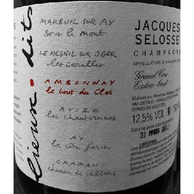 Jacques Selosse Le Bout du Clos Grand Cru NV (3x75cl)