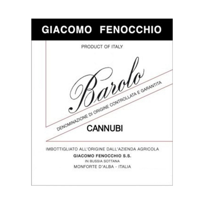 Giacomo Fenocchio Barolo Cannubi 2017 (6x150cl)