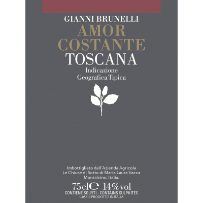 Gianni Brunelli Toscana Amor Costante 2018 (6x75cl)