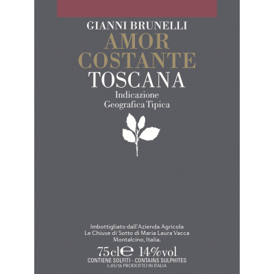 Gianni Brunelli Toscana Amor Costante 2019 (6x75cl)