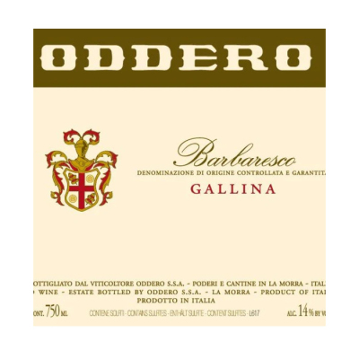 Oddero Barbaresco Gallina 2010 (1x75cl)