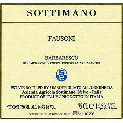 Sottimano Barbaresco Fausoni 1995 (1x75cl)
