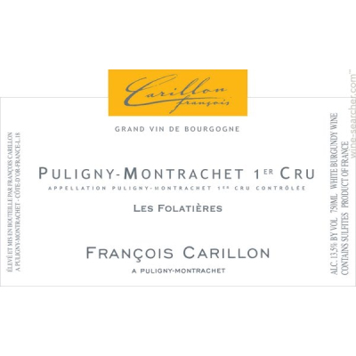 Francois Carillon Puligny-Montrachet 1er Cru Les Folatieres 2020 (12x75cl)