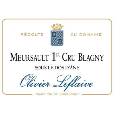 Olivier Leflaive Meursault 1er Cru Blagny Sous le Dos d'Ane 2019 (6x150cl)