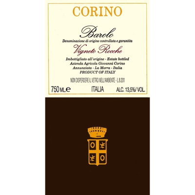 Giovanni Corino Barolo Vigneto Rocche 2001 (12x75cl)