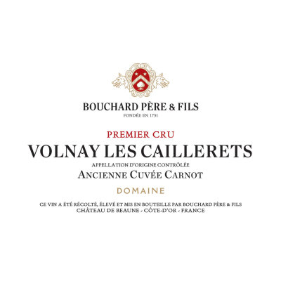 Bouchard Pere & Fils Volnay 1er Cru Caillerets Ancienne Cuvee Carnot 2022 (6x75cl)