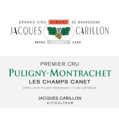 Jacques Carillon Puligny-Montrachet 1er Cru Les Champs Canet 2022 (6x75cl)
