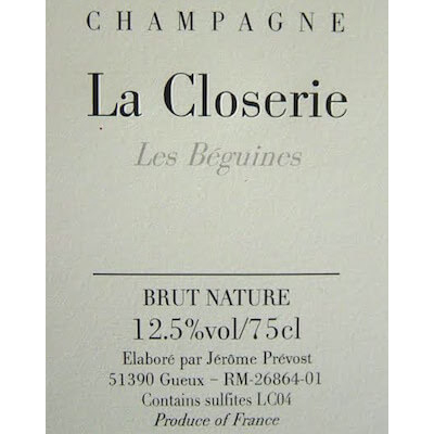 Jerome Prevost La Closerie Les Beguines 2016 (6x75cl)