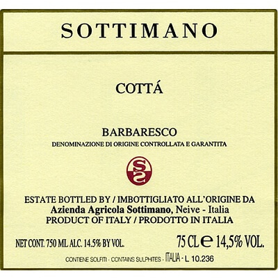 Sottimano Barbaresco Cotta 2016 (1x75cl)
