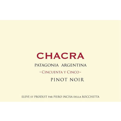 Chacra Pinot Noir Cincuenta y Cinco 55 2016 (6x75cl)