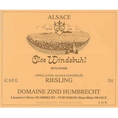 Zind Humbrecht Riesling Clos Windsbuhl 2015 (1x75cl)