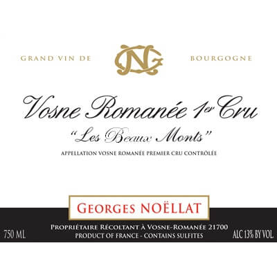 Georges Noellat Vosne-Romanee 1er Cru Les Beaux Monts 1986 (3x75cl)