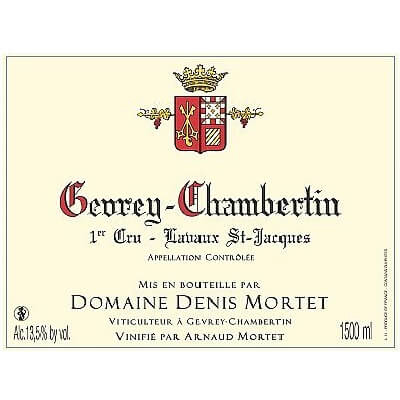 Denis Mortet Gevrey-Chambertin 1er Cru Lavaux Saint-Jacques 2018 (3x75cl)
