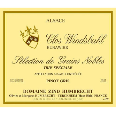 Zind Humbrecht Pinot Gris Windsbuhl SGN Trie Speciale 2007 (6x37.5cl)