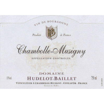 Hudelot Baillet Chambolle-Musigny 2022 (6x75cl)