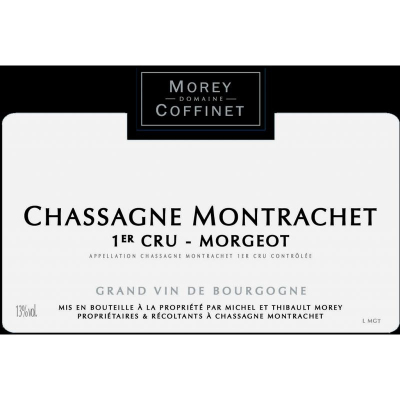 Morey Coffinet Chassagne Montrachet Morgeot Blanc 2018 (12x75cl)