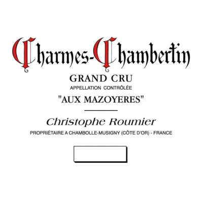 Christophe Roumier Charmes-Chambertin Grand Cru Aux Mazoyeres 2015 (6x75cl)