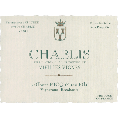 Gilbert Picq Chablis Vieilles Vignes 2023 (12x75cl)