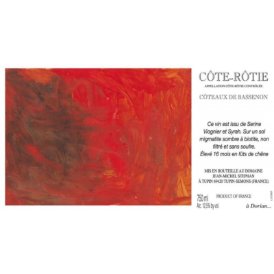 Jean Michel Stephan Cote Rotie Coteaux de Bassenon 2018 (6x150cl)