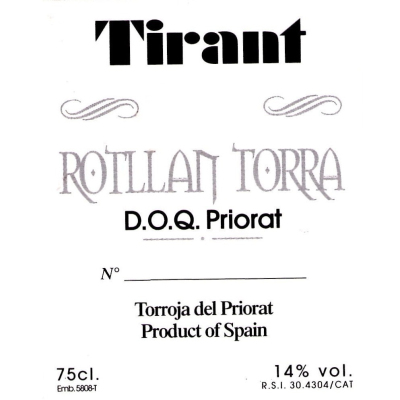 Rotllan Torra Priorat Tirant 2003 (6x75cl)