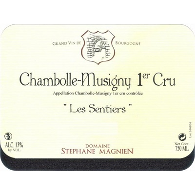 Stephane Magnien Chambolle-Musigny 1er Cru Les Sentiers 2016 (6x75cl)