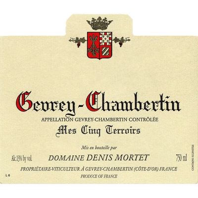 Denis Mortet Gevrey-Chambertin Mes Cinq Terroirs 2021 (6x75cl)