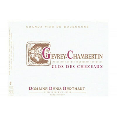 Berthaut-Gerbet Gevrey-Chambertin Clos des Chezeaux 2020 (6x75cl)