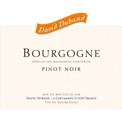 David Duband Bourgogne Pinot Noir 2020 (6x75cl)
