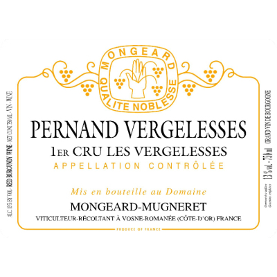 Mongeard Mugneret Pernand-Vergelesses 1er Cru Vergelesses 2020 (6x75cl)