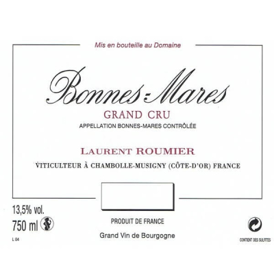 Laurent Roumier Bonnes-Mares Grand Cru 2021 (12x75cl)