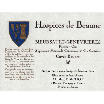 Hospices de Beaune Meursault 1er Cru Genevrieres Cuvee Baudot 2014 (12x75cl)