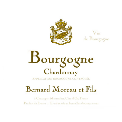 Bernard Moreau Bourgogne Chardonnay 2020 (12x75cl)