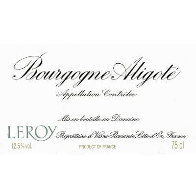 Leroy Bourgogne Aligote 2016 (2x75cl)